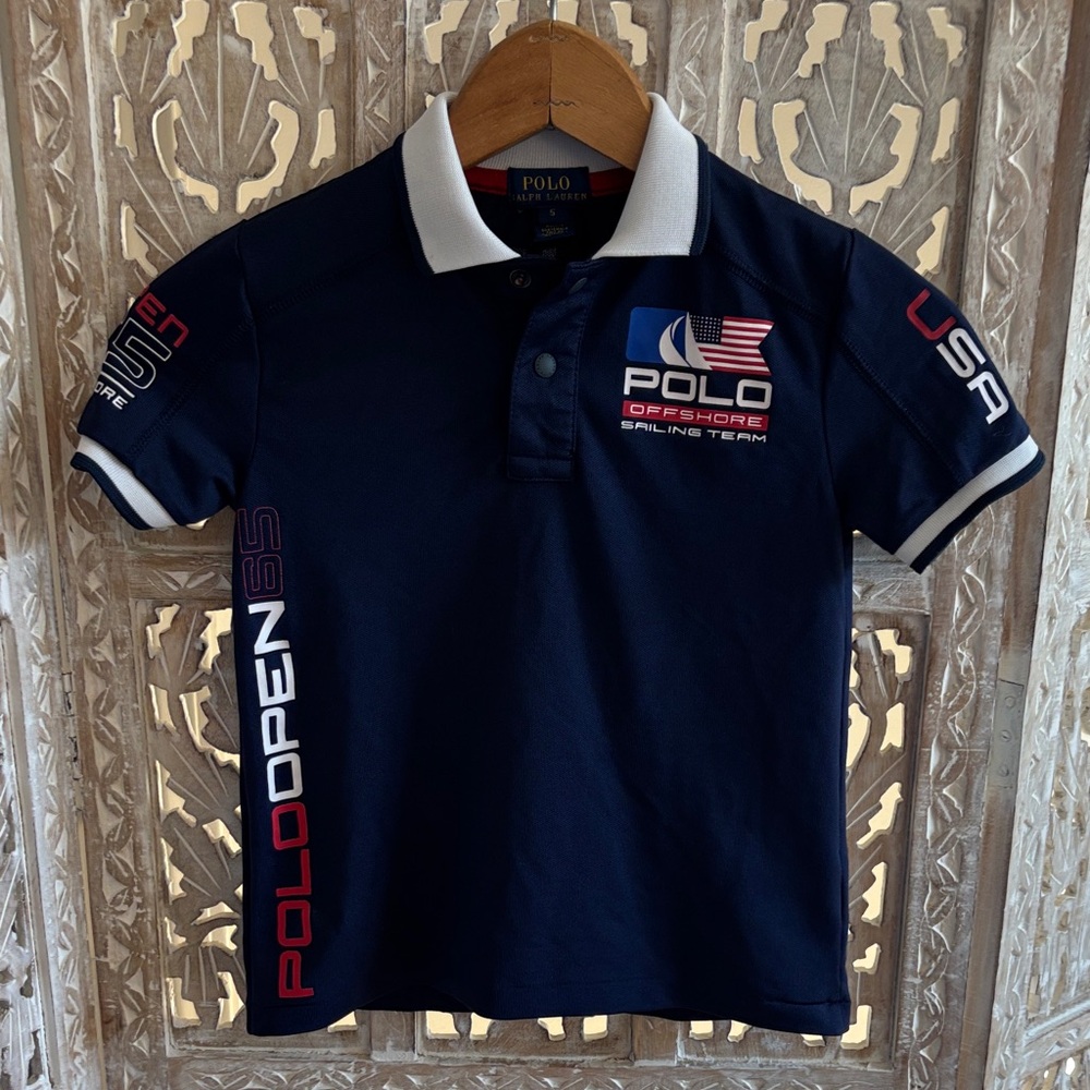 Polo Ralph Lauren Offshore Sailing Navy Polo Team USA Polo Open 65 - Kids Size 5